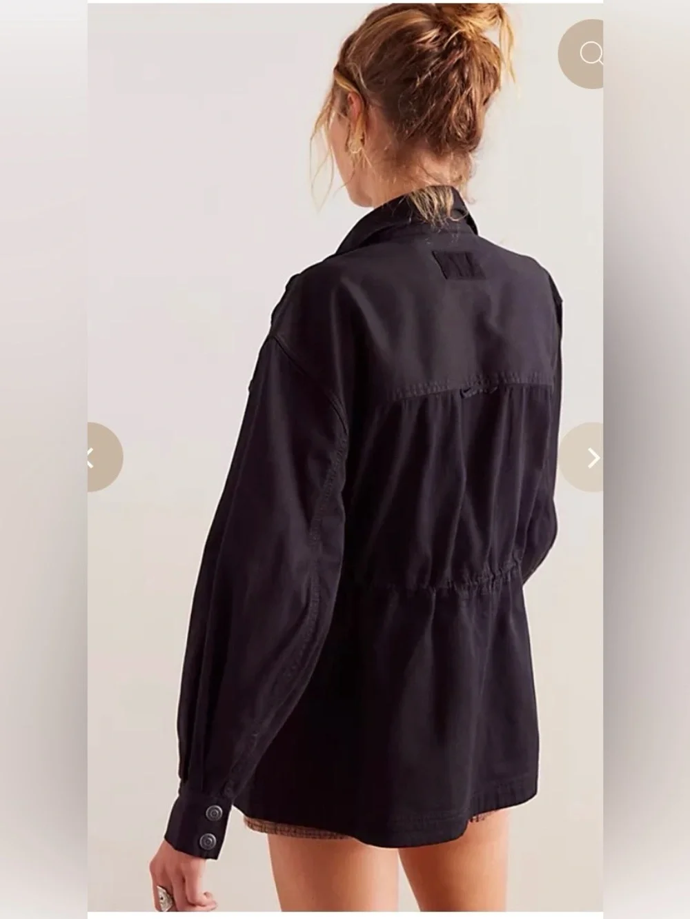 🆕 FREE PEOPLE WE ARE THE FREE ARYA UTILITY JACKET - BLACK